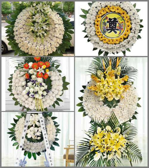 广东汕尾市海丰县梅陇镇屿岭村花圈速递